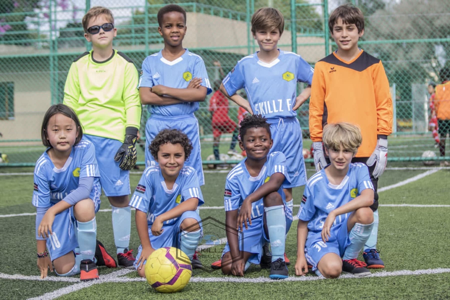 Young players during an early Skillz FC Academy session