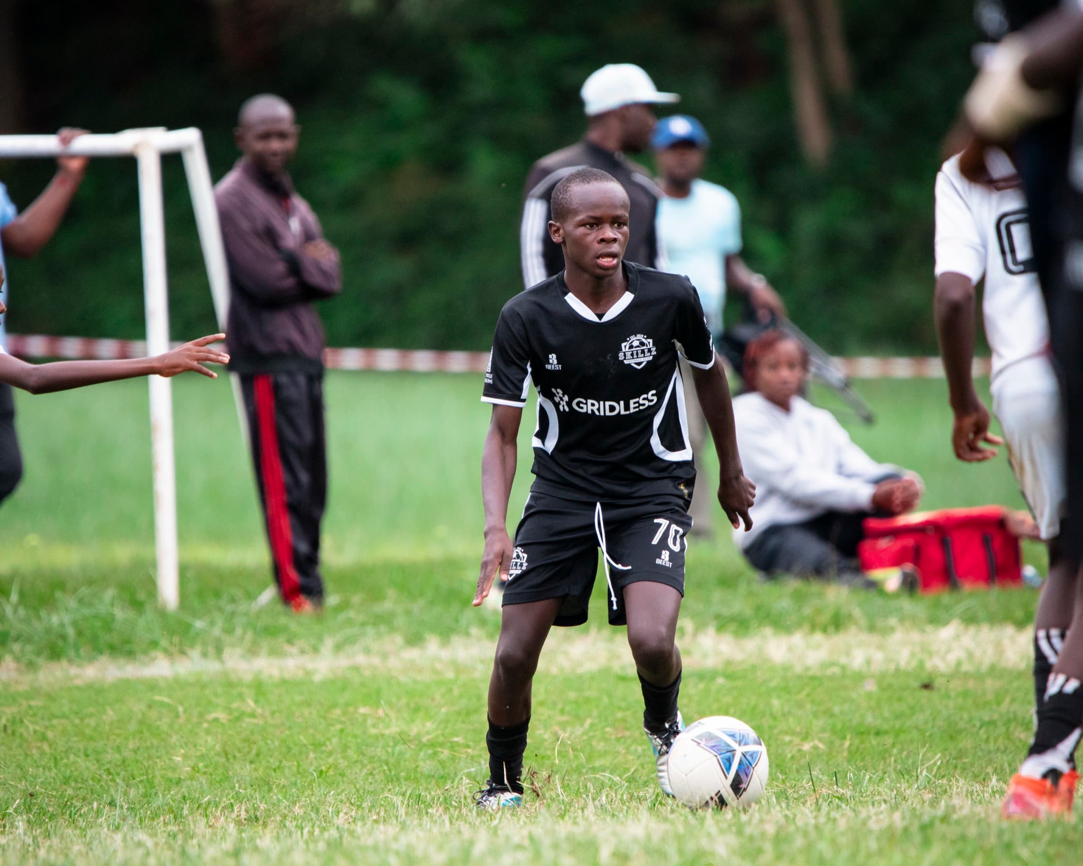 Skillz FC Academy player competing in a match